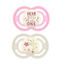 Chupeta MAM Perfect Night Dupla 6 Meses Cor Rosa 2 Unidades