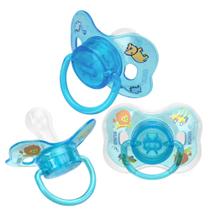 Chupeta Neon com Tampa TAM 2 Bico Silicone Orto - Kuka