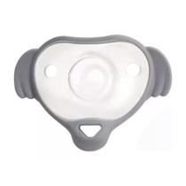Chupeta Neopan Convencional Silicone Bico Redondo Cinza