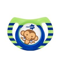 Chupeta Neopan Estampada Tamanho 2 Bico Ortodôntico Verde Macaco