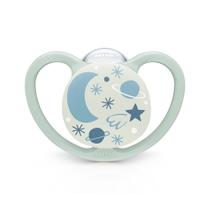 Chupeta nuk fase 3 acima de 18 meses space glow neutral brilha no escuro silicone orto