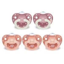 Chupeta NUK First Choice Classic para Bebês 0-6 Meses, Kit com 5 Unidades Chupeta NUK First Choice Classic para Bebês 0-6 Meses, Kit com 5 Unidades
