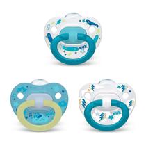 Chupeta NUK Orthodontic Value Pack para meninos, moda de 6 a 18 meses
