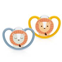 Chupeta Nuk Space Day & Night 6+ Meses Boy Brilha No Escuro com 2 Unidades