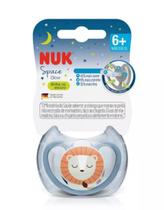 Chupeta Nuk Space Glow Leão Silicone Tam 2 6+m Boy S2