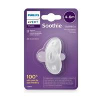 Chupeta Ortodontica Avent Soothie Transparente 4-6 Meses