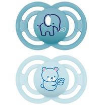 Chupeta Perfect Dupla +16 Meses MAM Azul Elefante URSO