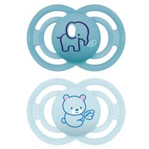 Chupeta Perfect Dupla Elefante e Urso Azul (+16M) - Mam