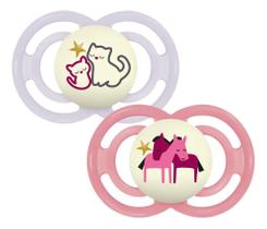 Chupeta Perfect Night 6+ Meses Rosa Gato/Cavalo - MAM Chupeta Perfect Night 6+ Meses Rosa Gato/Cavalo - MAM
