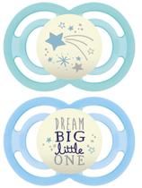 Chupeta Perfect Night Dupla Tam. 2 (6 + Meses) Azul - Mam