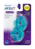 Chupeta Philips Avent SCF190/01 Soothie 0-3 meses Verde/Verde 2 unidades