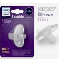 Chupeta Philips Avent Soothie 4-6 Meses Neutra Silicone