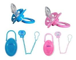 Chupeta Plus Bico Anatômico mais Porta Chupeta mais Prendedor De Chupeta