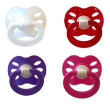 Chupeta Plus Bico Assimétrico P/ Menina 4 Unidades Baby Nany