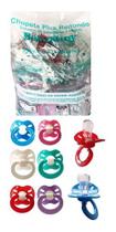 Chupeta Plus Bico Redondo 100% Silicone Pacote Com 100 Unidades Baby Nany