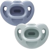 Chupeta Sensitive Nuk 6+ Silicone Bebê Anatômico Kit 2 Azul
