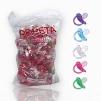 chupeta silicone 100% silicone PCT C/ 25 unidades