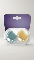 Chupeta Silicone 6-18 Meses Dupla Neutra Verde/Amarelo