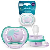 Chupeta Silicone Avent Ultra Air Menina 0 a 6 Meses Rn Chupeta Silicone Avent Ultra Air Menina 0 a 6 Meses Rn