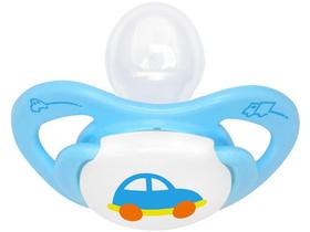 Chupeta Silicone Ortodôntico Lillo Baby - Design Candy Azul 6 Meses