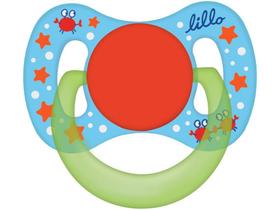 Chupeta Silicone Ortodôntico Lillo Baby Funny - Azul 6 Meses