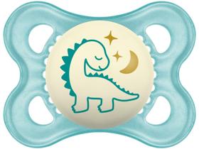 Chupeta Silicone Ortodôntico Simétrico MAM - Coleção Night Azul 0 a 6 Meses