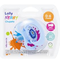 Chupeta Silicone Redonda Azul T1 4011 Lolly