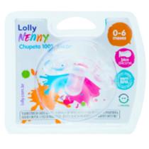 Chupeta Silicone Redonda Transparente T2 6112 Lolly