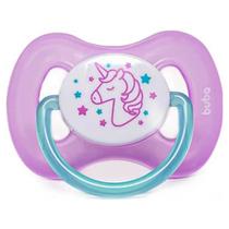 Chupeta - Silicone Ultra Soft - 0-6m - Comfort - Unicórnio Rosa - Buba