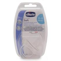 Chupeta Soft Transparente Silicone Tam. 1 (0-6m) - Chicco