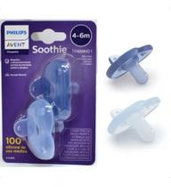 Chupeta Soothie 4-6m Dupla Philips Avent - Scf099/11 Azul