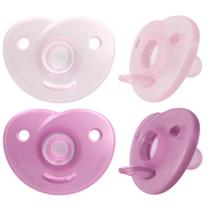 Chupeta Soothie Avent 100% Silicone Rosa 0 a 6M SCF099/02