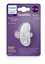 Chupeta Soothie branca 0-3 meses Philips Avent unitária SCF099/03