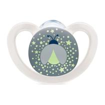 Chupeta Space Glow 0-6m Cinza - Nuk