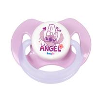 Chupeta T1 Angel Stitch Rosa Ortodôntica Capuz BabyGo Chupeta T1 Angel Stitch Rosa Ortodôntica Capuz BabyGo