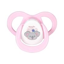 Chupeta T1 Coala Rosa Menina Com Bico De Silicone Ortodontico de 0 a 6 Meses BabyGo