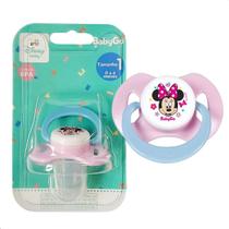 Chupeta T1 Minnie Rosa Bico De Silicone Ortodôntico Disney Baby Go