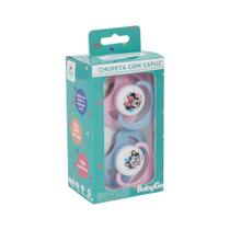 Chupeta T1 Minnie Rosa Menina Com Capuz e Bico de Silicone Ortodontico de 0 a 6 Meses 2 unidades Chupeta T1 Minnie Rosa Menina Com Capuz e Bico de Silicone Ortodontico de 0 a 6 Meses 2 unidades