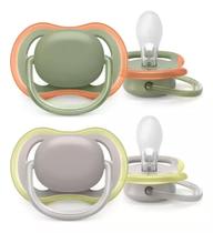 Chupeta Ultra Air 6-18m Lisa Verde Cinza C/2 Philips Avent