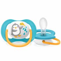 Chupeta Ultra Air Animais Pinguim De 6-18 Meses Unitária Azul Menino - Philips Avent