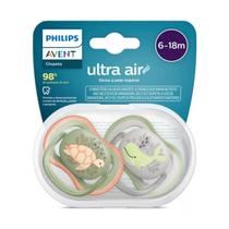 Chupeta Ultra Air De 6 A 18 Meses Tartaruga E Baleia 2 Unidades Philips