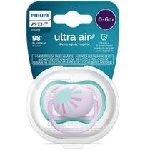 Chupeta ULTRA AIR Decorada 0-06M Rosa Philips AVENT SCF086/04