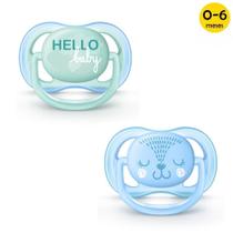 Chupeta Ultra Air Decorada 0-6m Boys C/2 Philips Avent