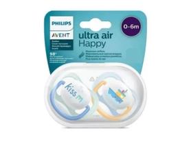Chupeta Ultra Air Dupla Barco AZ E Kiss Me Vd 06m SCF080 13