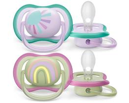 Chupeta Ultra Air Dupla Decorada 0-6M Philips Avent