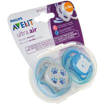 Chupeta ultra air dupla pata e urso 6-18m - philips avent