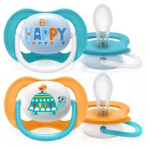 Chupeta Ultra Air Happy 6-18m Deco Azul 2und Philips Avent