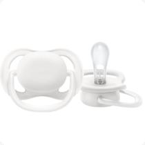 Chupeta Ultra Air Happy Philips Avent 100% Silicone Branca Tamanho 1 0 à 6 Meses 0 à 6 Meses