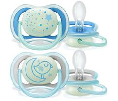 Chupeta Ultra Air Night Azul C/2 6-18 meses - Philips Avent