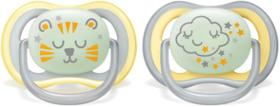 Chupeta Ultra Air Noturno Dupla Decorada 18m+ Amar - Philips Avent